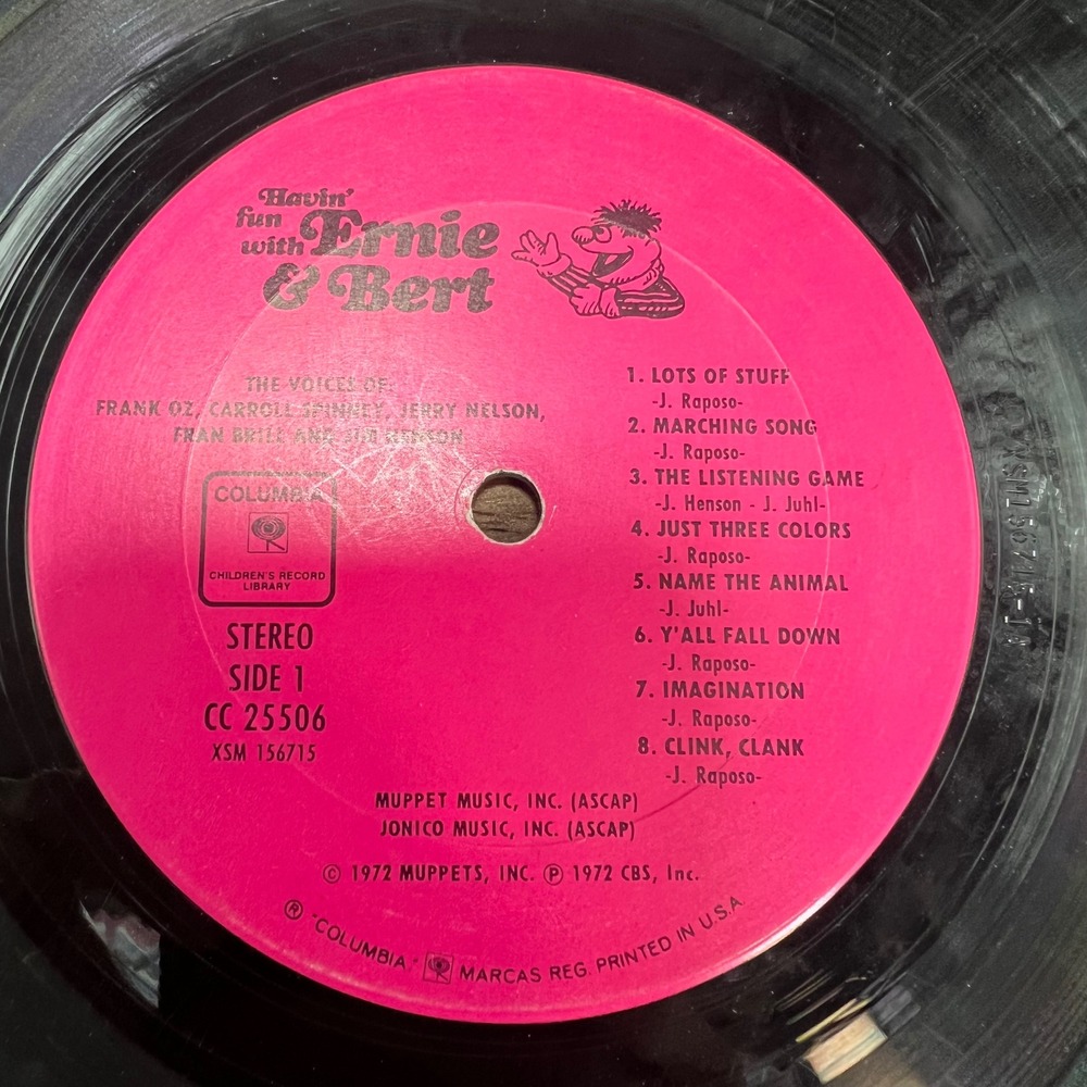 Sesame Street Vinyl Record Lot 3 LP Ernie & Bert Fever Original Cast Kidcore - Picture 11 of 16